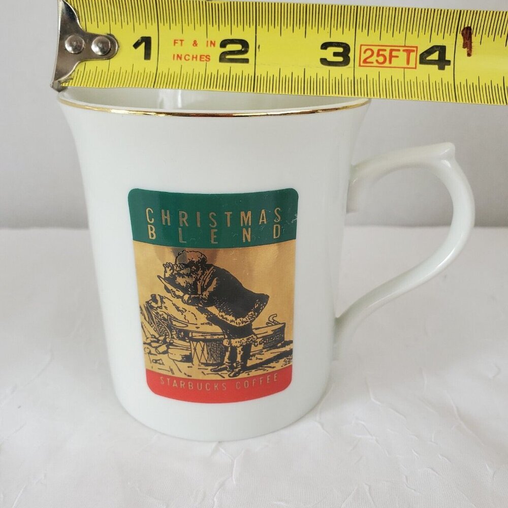 Starbucks Christmas Blend Coffee Mug 3.5" cup Santa Claus Japan vtg - Picture 4 of 11
